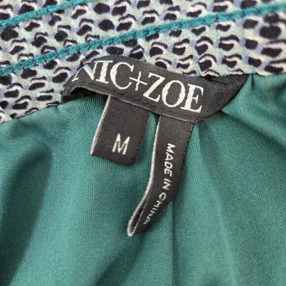 Nic+Zoe Graphic Print Ombre Dots Wide Leg Pants Size Medium - Picture 3 of 8